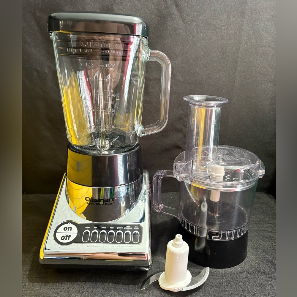 Cuisinart BFP-10CH PowerBlend Duet Blender/Food Processor Chrome - Picture 1 of 11